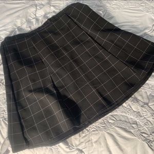 American Apparel - Grid Skirt - Black